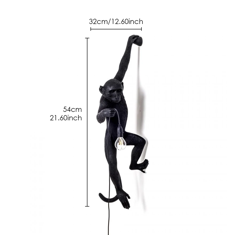 Monkey Creative Interior Art Decoration Wall Lamp Resin Lamp Body Attic Hall Cafe Living Room Dining Room Bedroom Aisle Lighting
Monkey Creative Interior Art Decoration Wall Lamp Resin Lamp Body Attic Hall Cafe Living Room Dining Room Bedroom Aisle Lighting