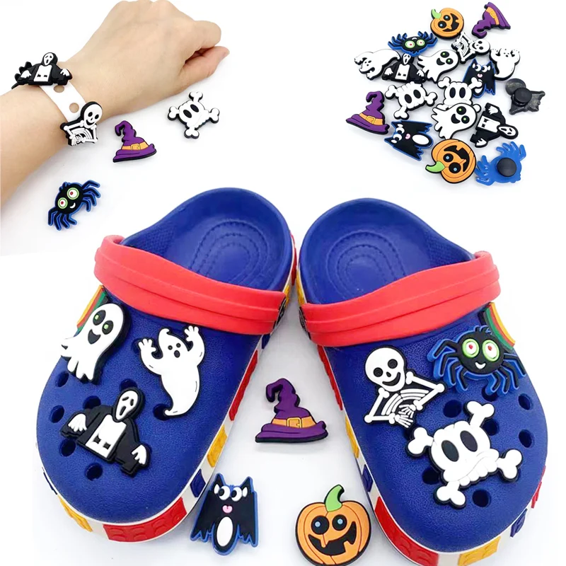 1PCS/Set Hot Selling Halloween Skull Series Shoes Charms PVC Pumpkin Decoration On Croc For Kids Party Gifts Accessories
1PCS/Set Hot Selling Halloween Skull Series Shoes Charms PVC Pumpkin Decoration On Croc For Kids Party Gifts Accessories