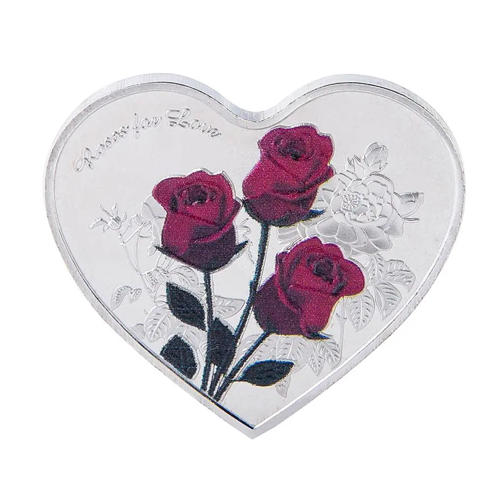 1Pcs 38mm Heart Rose Valentine's Day Commemorative Coin I Love You Emulation Valentine's Day Game Currency Home Wedding Decor
1Pcs 38mm Heart Rose Valentine's Day Commemorative Coin I Love You Emulation Valentine's Day Game Currency Home Wedding Decor