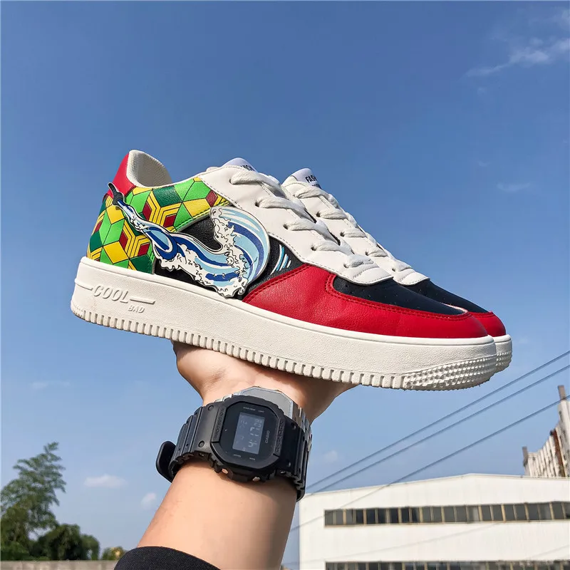 Men's Shoes 2021 Spring Casual Sports Shoes Cartoon Sneakers Male Korean Students Trend Thick-soled Men's Shoes
Men's Shoes 2021 Spring Casual Sports Shoes Cartoon Sneakers Male Korean Students Trend Thick-soled Men's Shoes