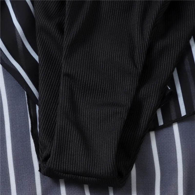 Women's 3Pcs Beach Wear Solid Color Deep V-neck Halter Tops with Side Tie Bottoms and Striped Side Split Skirt
Women's 3Pcs Beach Wear Solid Color Deep V-neck Halter Tops with Side Tie Bottoms and Striped Side Split Skirt