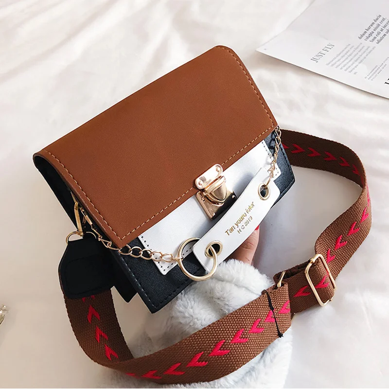 Contrast color Leather Crossbody Bags For Women Travel Handbag Fashion Simple Shoulder Messenger Bag Ladies CrossBody Bag
Contrast color Leather Crossbody Bags For Women Travel Handbag Fashion Simple Shoulder Messenger Bag Ladies CrossBody Bag