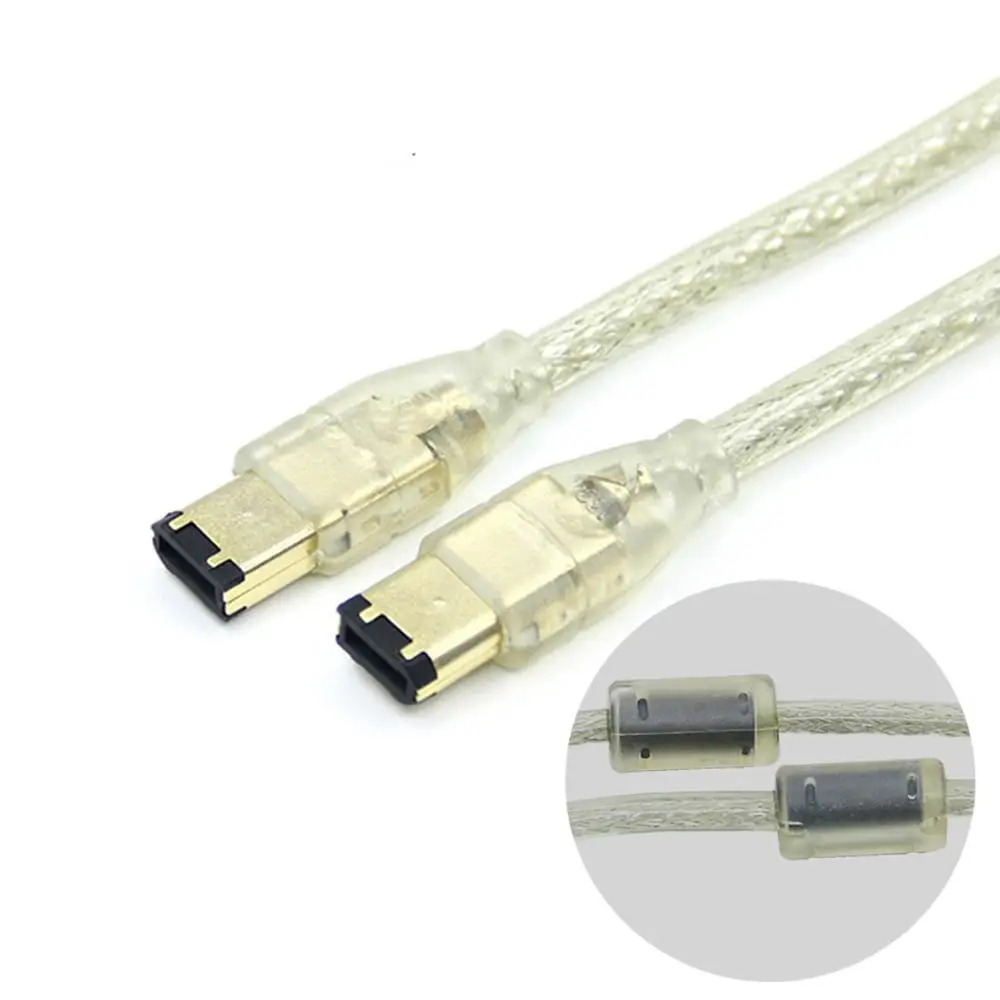 IEEE1394a кабель для передачи данных IEEE 1394 6 P до 6 P 6Pin-6Pin 6 Pin до 6 Pin кабель для промышленной камеры Firewire 400 Мбит/с 1,5 м
IEEE1394a кабель для передачи данных IEEE 1394 6 P до 6 P 6Pin-6Pin 6 Pin до 6 Pin кабель для промышленной камеры Firewire 400 Мбит/с 1,5 м
