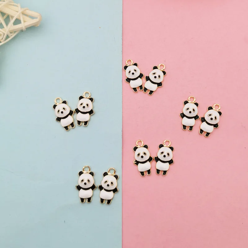 Oil dripping alloy cartoon animal DIY accessories half face stereo panda earrings earrings necklace pendant bracelet
Oil dripping alloy cartoon animal DIY accessories half face stereo panda earrings earrings necklace pendant bracelet