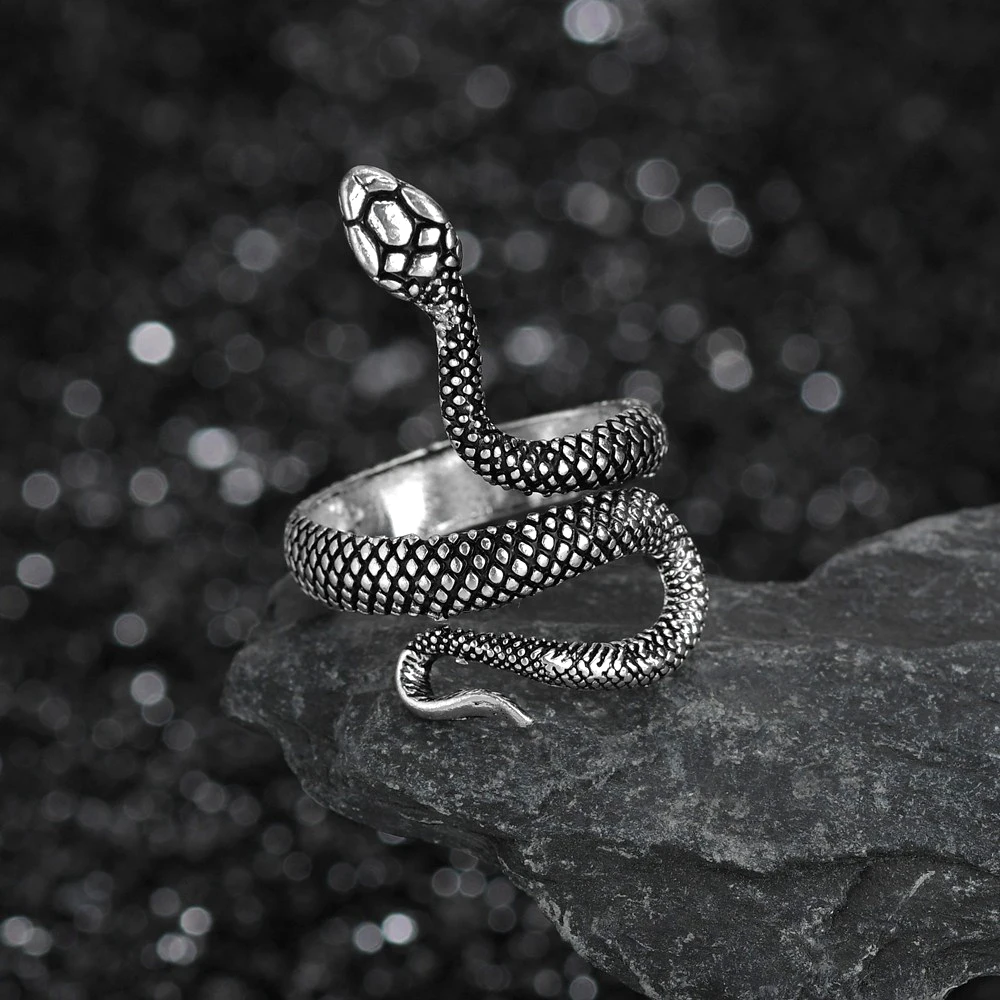 Rings for Men Women Punk Goth Snake Dragon Silver Plated Ring Exaggerated Adjustable Chic Party Gift Jewelry Mujer Bijoux
Rings for Men Women Punk Goth Snake Dragon Silver Plated Ring Exaggerated Adjustable Chic Party Gift Jewelry Mujer Bijoux