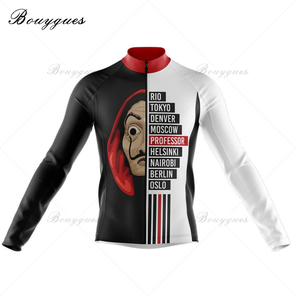 Casa De Papel Cycling Jersey Long Sleeve Outdoor Sport Pro Bicycle Clothing Winter Thermal And Thin MTB Ropa Maillot Ciclismo
Casa De Papel Cycling Jersey Long Sleeve Outdoor Sport Pro Bicycle Clothing Winter Thermal And Thin MTB Ropa Maillot Ciclismo
