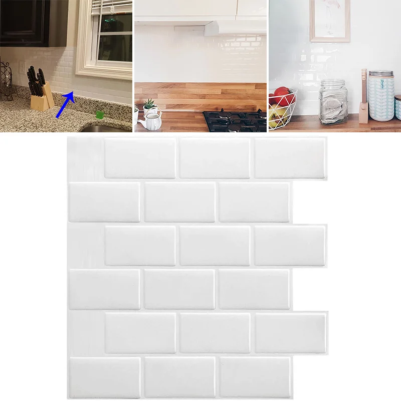 30.5*30.5cm 3D Epoxy Wall Stickers Water Oil Proof Stains Interior Decor Thicken Automatic Paste Three-dimensional White Brick
30.5*30.5cm 3D Epoxy Wall Stickers Water Oil Proof Stains Interior Decor Thicken Automatic Paste Three-dimensional White Brick