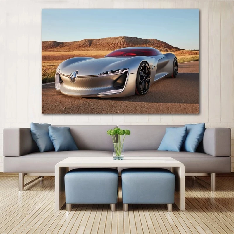 Картина на холсте модульная для украшения стен гостиной плакат с автомобилями |