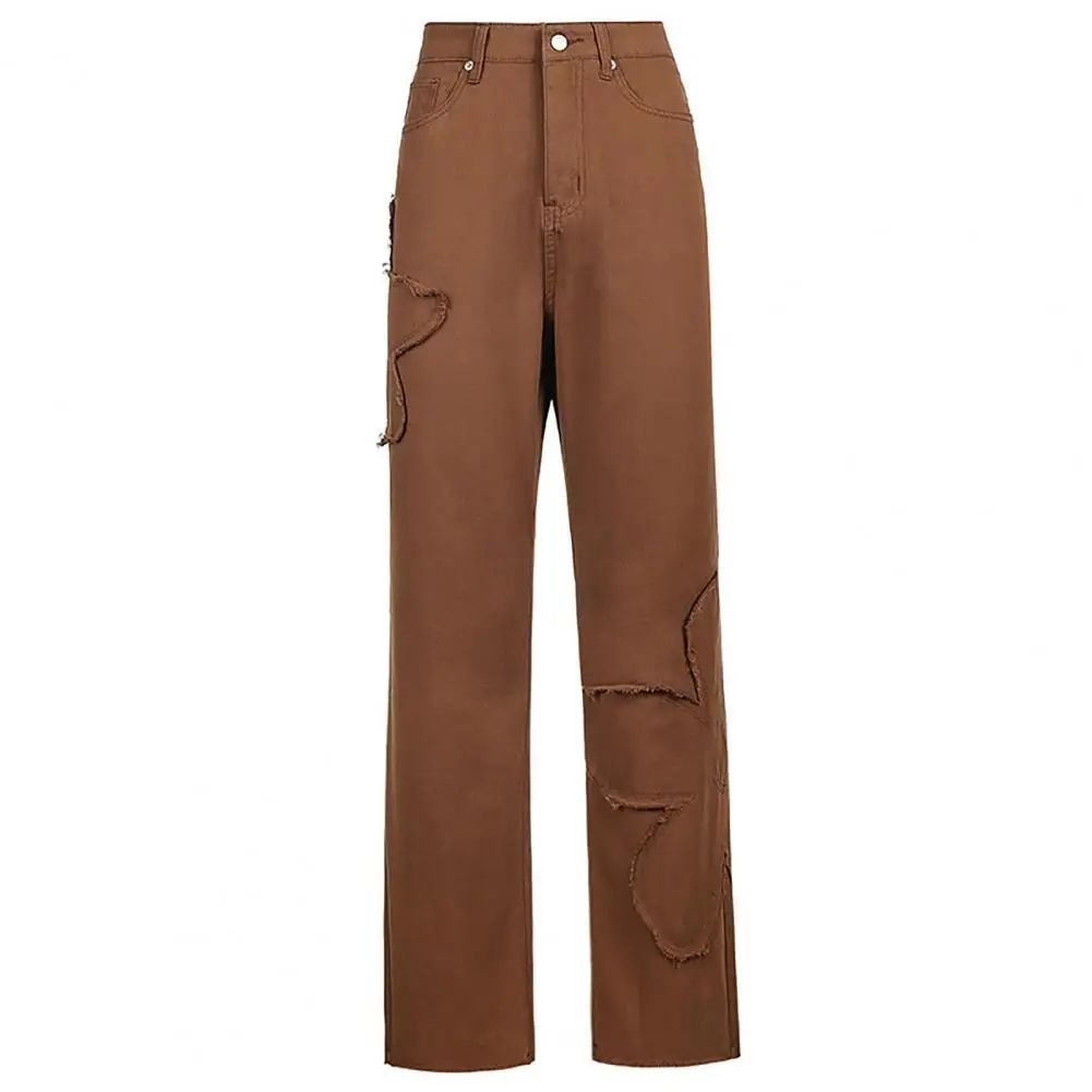 Women Pants Floral Patchwork Loose Fashion Mid Rise Solid Color Trousers for Work
Women Pants Floral Patchwork Loose Fashion Mid Rise Solid Color Trousers for Work