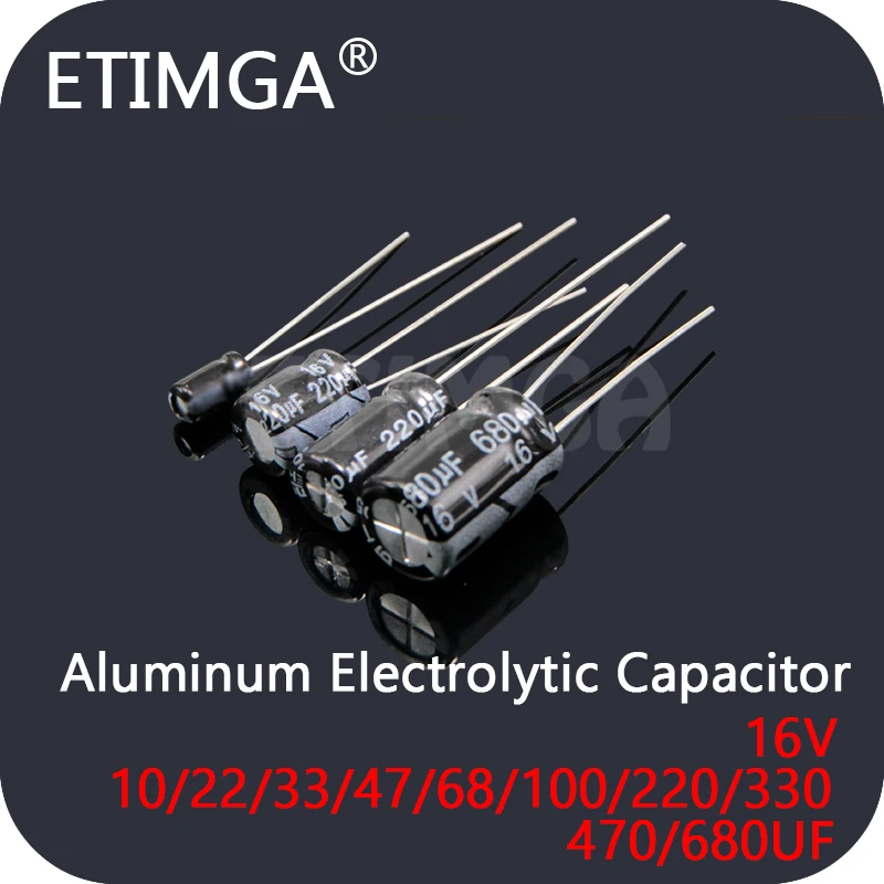 Aluminum Electrolytic Capacitor 16V 10UF 22UF 33UF 47UF 68UF 100UF 220UF 330UF 470UF 680UF DIP Good Quanlity in Stock
Aluminum Electrolytic Capacitor 16V 10UF 22UF 33UF 47UF 68UF 100UF 220UF 330UF 470UF 680UF DIP Good Quanlity in Stock