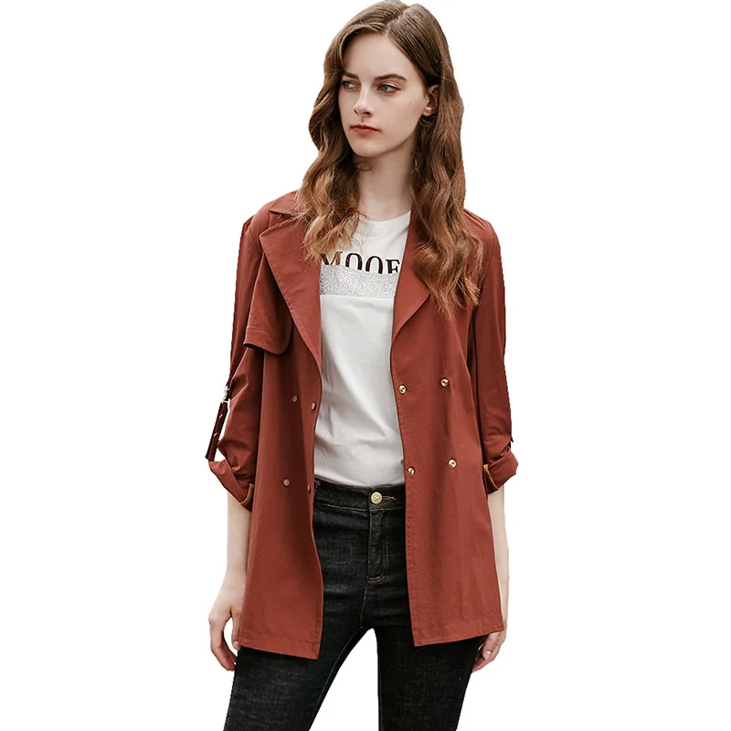 2022 Foreign Lady Elegant Spring Windbreaker Fashion European Style Loose Slim Trench Coat New Casual Women Autumn Coats G116
2022 Foreign Lady Elegant Spring Windbreaker Fashion European Style Loose Slim Trench Coat New Casual Women Autumn Coats G116