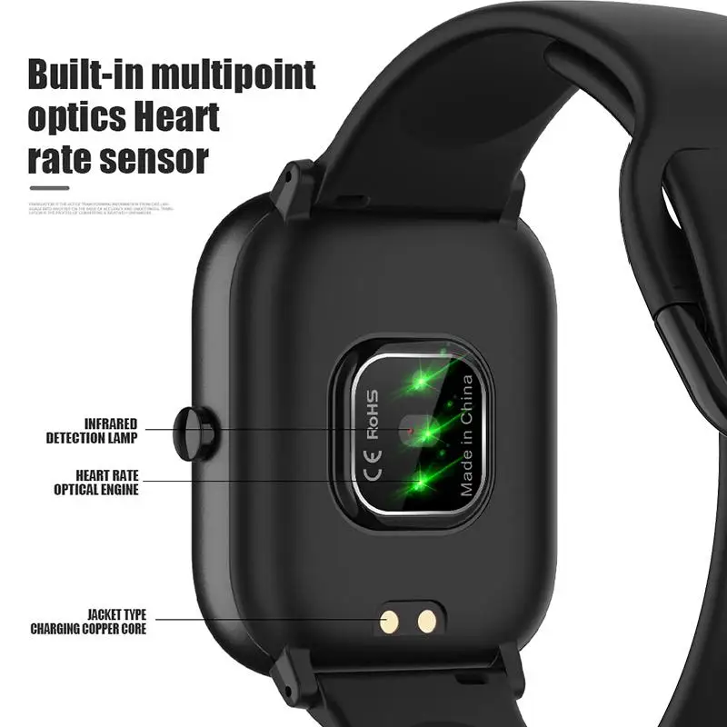 Smart Watch 1.4 Inch Full Touch Screen Fitness Tracker Heart Rate Monitor Editable Dial Sports SmartBand PK P8
Smart Watch 1.4 Inch Full Touch Screen Fitness Tracker Heart Rate Monitor Editable Dial Sports SmartBand PK P8