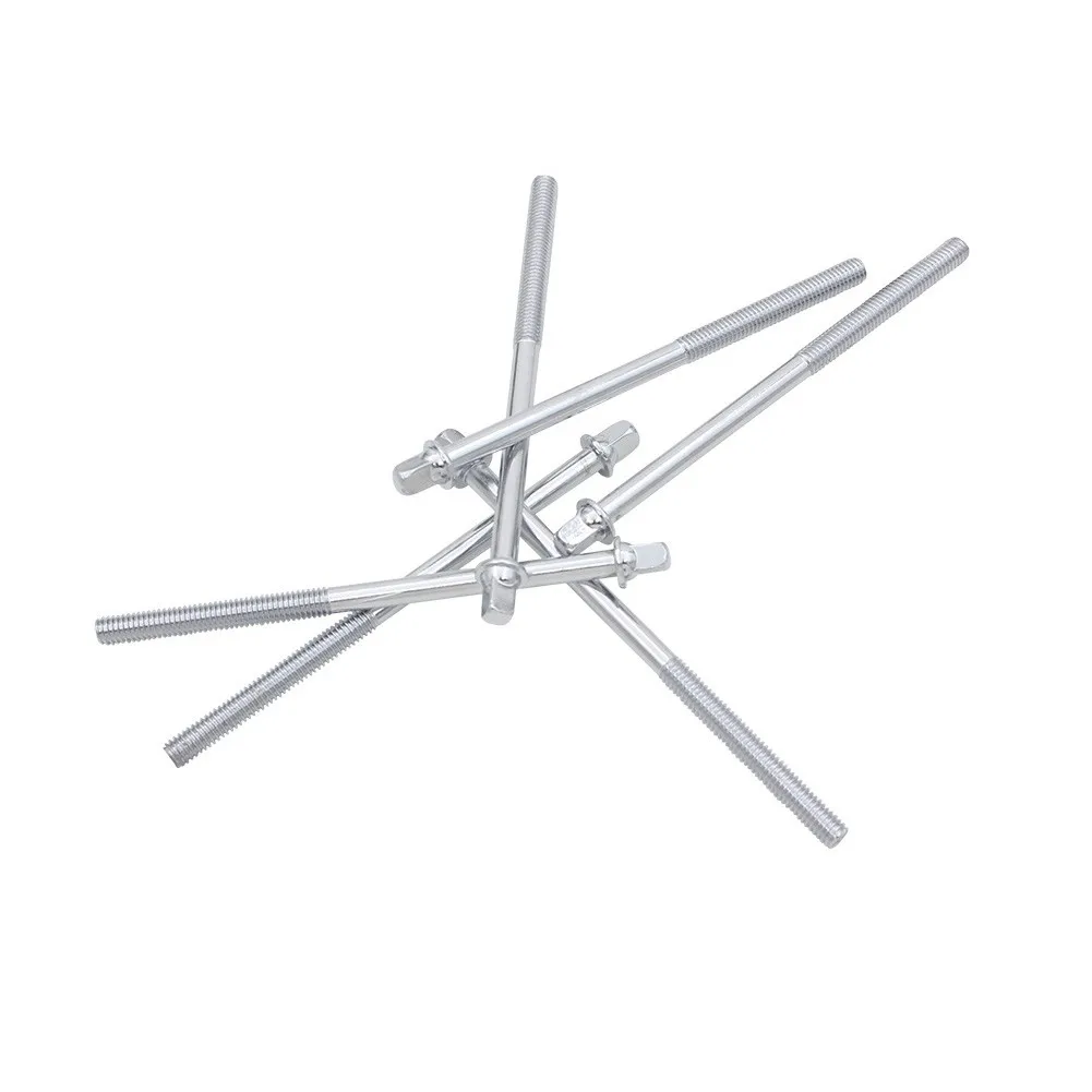6 Pieces Drum Screws Tension Rods Long Screws Bolts Set For Drummer Silver Sliver Metal Musical Percussion Replacement Anti-rust
6 Pieces Drum Screws Tension Rods Long Screws Bolts Set For Drummer Silver Sliver Metal Musical Percussion Replacement Anti-rust