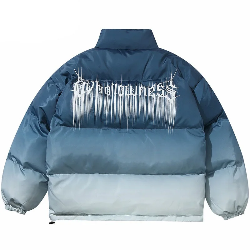 2022 NEW Oversized Jacket Parka Gradient Streetwear 2021 Mens Jacket Harajuku Cotton Winter Padded Jacket Coat Warm Outwear Blue
2022 NEW Oversized Jacket Parka Gradient Streetwear 2021 Mens Jacket Harajuku Cotton Winter Padded Jacket Coat Warm Outwear Blue