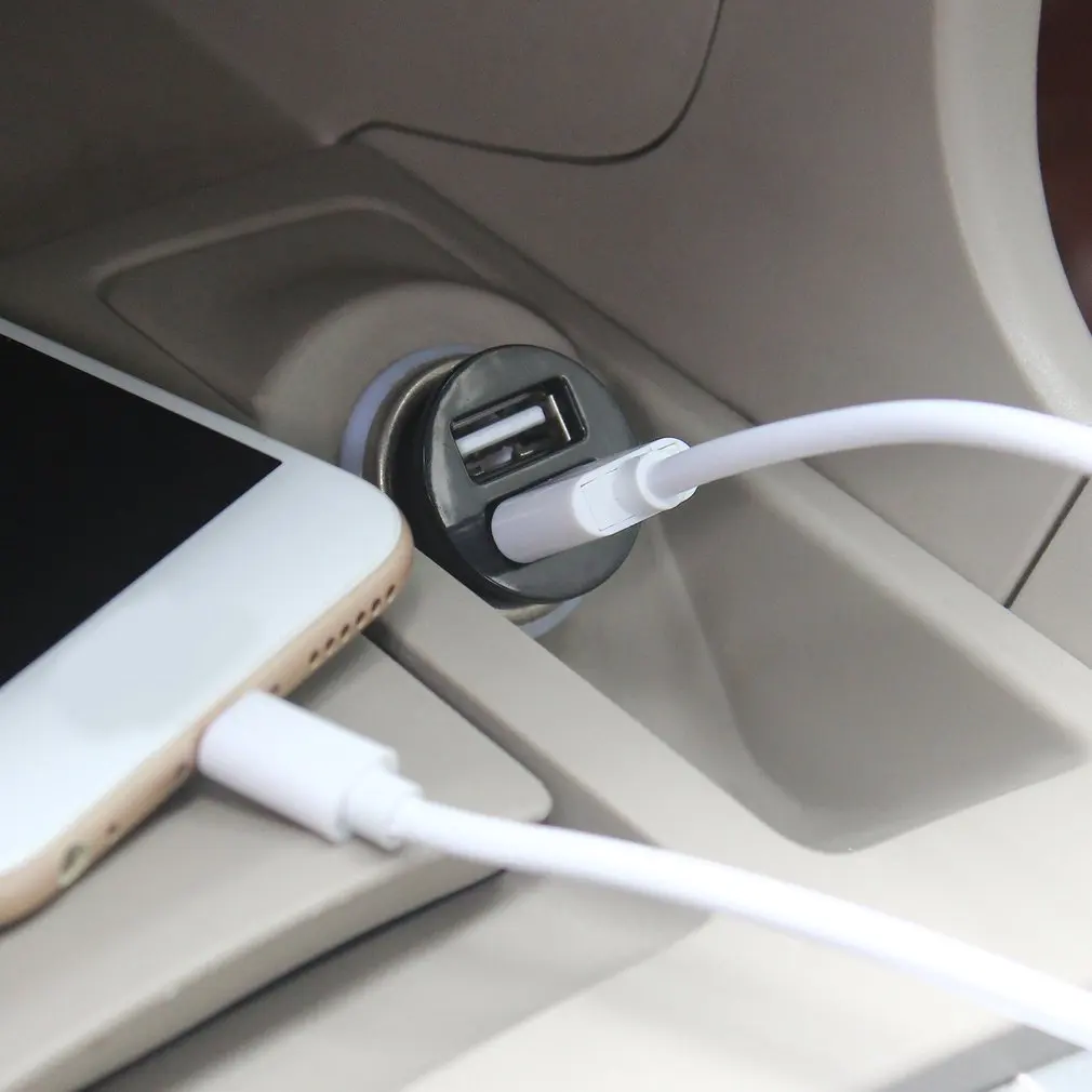 Горячая микро авто Универсальный двойной 2 порт USB для iPhone iPad iPod 3.1A мини