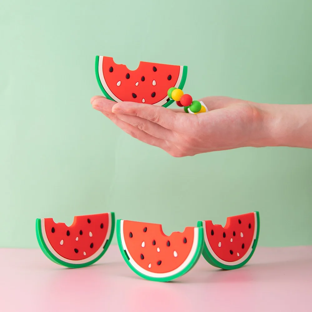 baby Silicone Bracelet Teether Watermelon Fruit Baby Chew Charms Baby Toddler DIY Bracelet Teething Toys for teether
baby Silicone Bracelet Teether Watermelon Fruit Baby Chew Charms Baby Toddler DIY Bracelet Teething Toys for teether