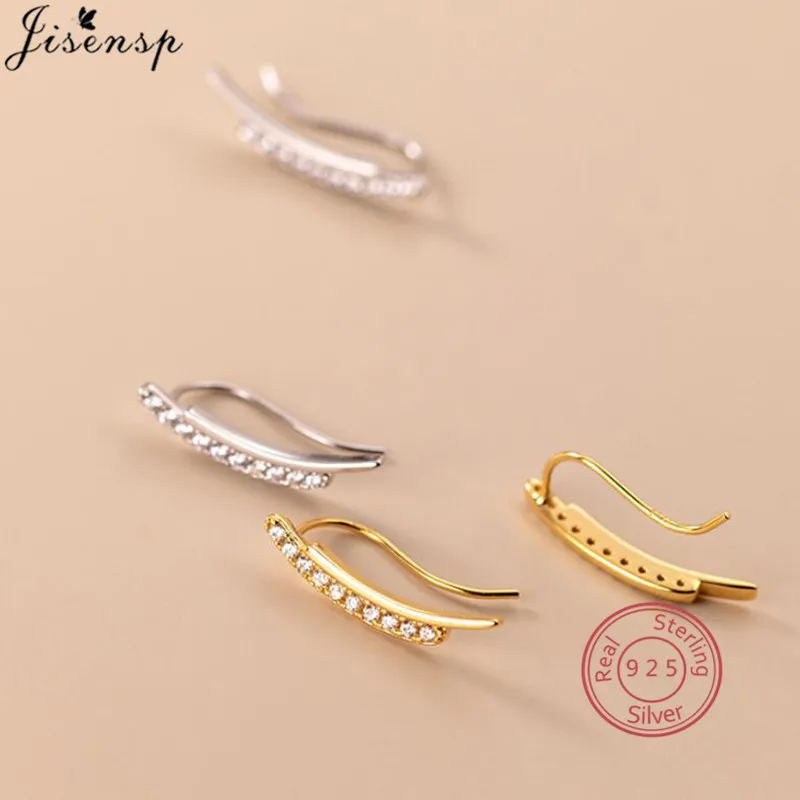 100% 925 Solid Sterling Silver CZ Leaves Shape Ear Climbers Statement Stud Earrings for Women Sterling-Silver-Jewelry Brincos
100% 925 Solid Sterling Silver CZ Leaves Shape Ear Climbers Statement Stud Earrings for Women Sterling-Silver-Jewelry Brincos