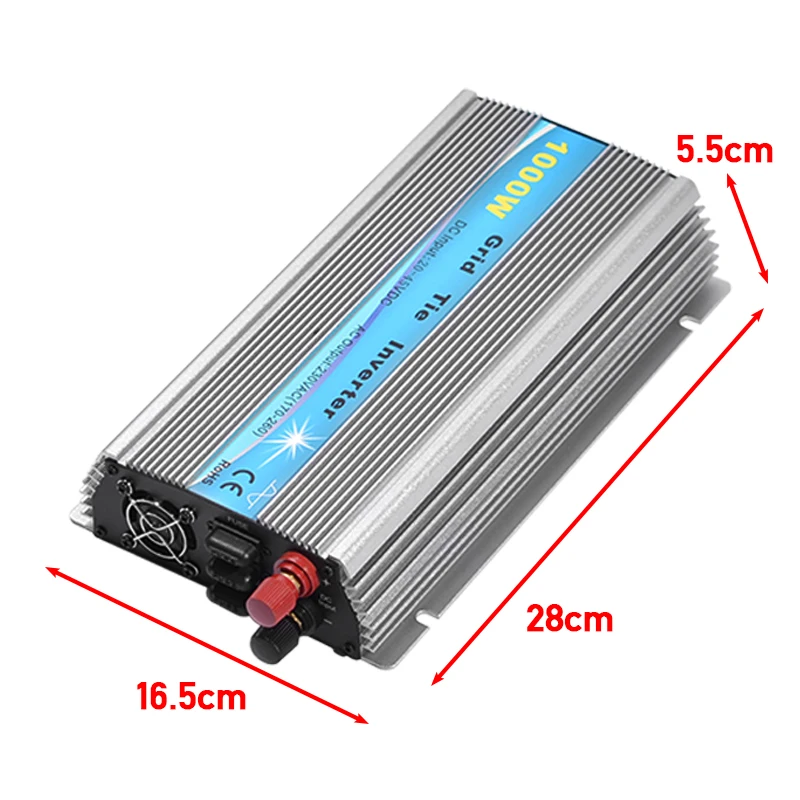Grid Tie Inverter 1000W MPPT Micro 230V/115V Panel 36 Cells Function Pure Sine Wave Output On Grid Tie Inverter 11-50V DC
Grid Tie Inverter 1000W MPPT Micro 230V/115V Panel 36 Cells Function Pure Sine Wave Output On Grid Tie Inverter 11-50V DC