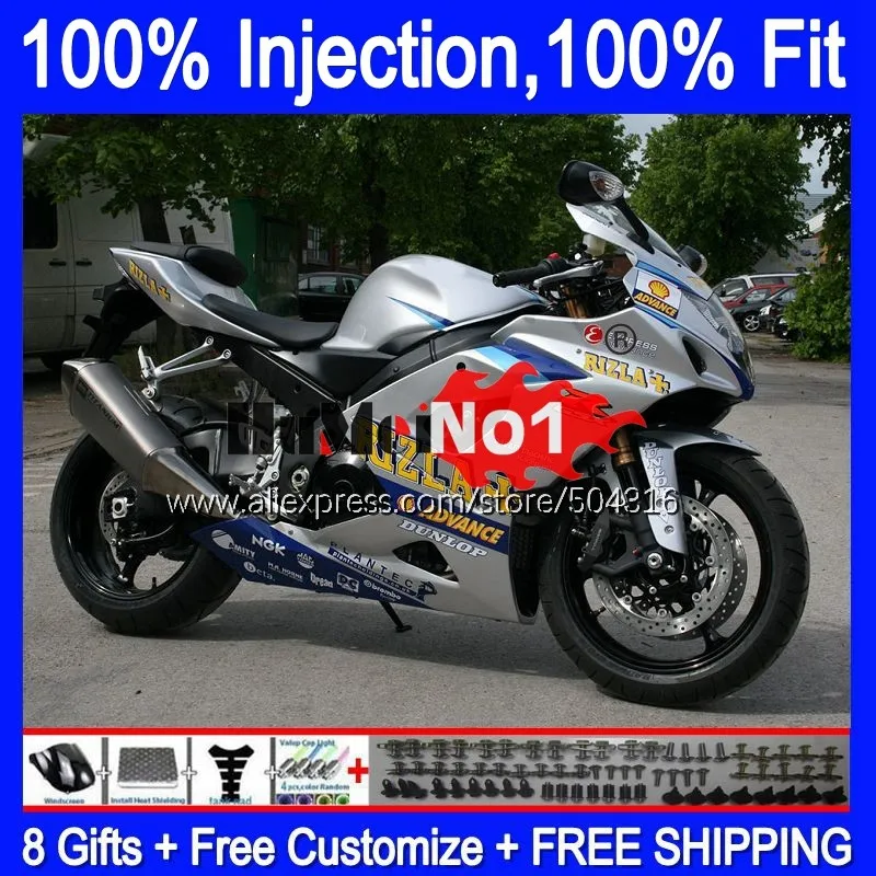 Инъекция для SUZUKI GSX R1000 GSXR-1000 2005 2006 21MC.120 GSX-R1000 GSXR 1000 1000CC 05 K5 GSXR1000 05 06 глянцевый Серебряный обтекатель
Инъекция для SUZUKI GSX R1000 GSXR-1000 2005 2006 21MC.120 GSX-R1000 GSXR 1000 1000CC 05 K5 GSXR1000 05 06 глянцевый Серебряный обтекатель