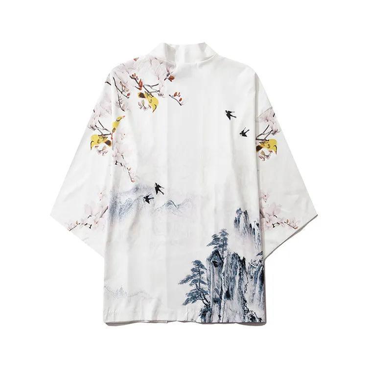 Japanese Costume Kimono Coat T-shirt Men Harajuku Women Tops Japan Streetwear Summer Haori Cardigan Shirt Yukata Jacket
Japanese Costume Kimono Coat T-shirt Men Harajuku Women Tops Japan Streetwear Summer Haori Cardigan Shirt Yukata Jacket
