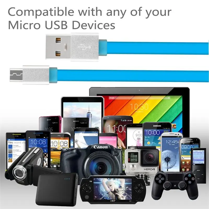 MAXCURY Micro USB Charging Cable Multicolor TPE Noodle 3A Fast Charging Cable for More Micro USB Devices Samsung S7 Xiaomi
MAXCURY Micro USB Charging Cable Multicolor TPE Noodle 3A Fast Charging Cable for More Micro USB Devices Samsung S7 Xiaomi