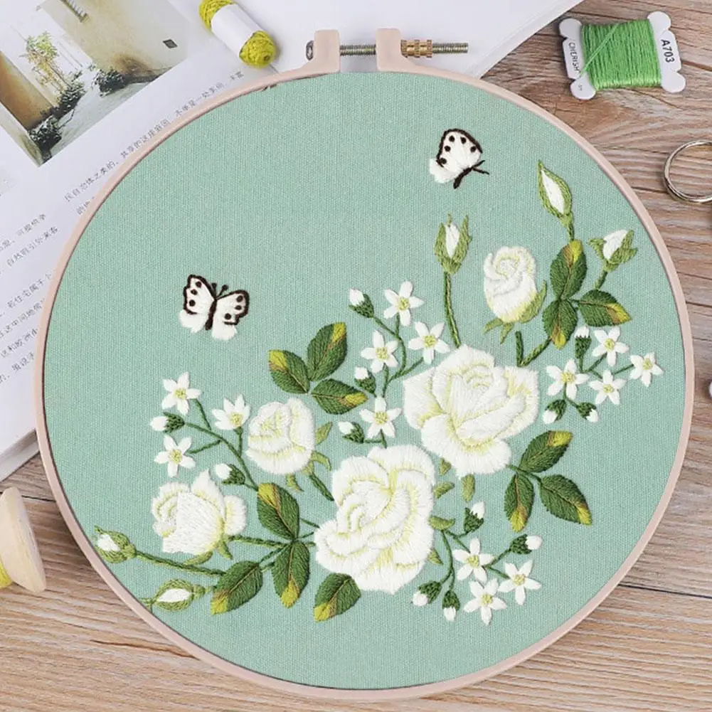 DIY Flower Pattern Printed Embroidery Kit Embroidery Sewing Handmade Art Stitch Needlework Painting HoopCross Decor Craft H S7E3
DIY Flower Pattern Printed Embroidery Kit Embroidery Sewing Handmade Art Stitch Needlework Painting HoopCross Decor Craft H S7E3