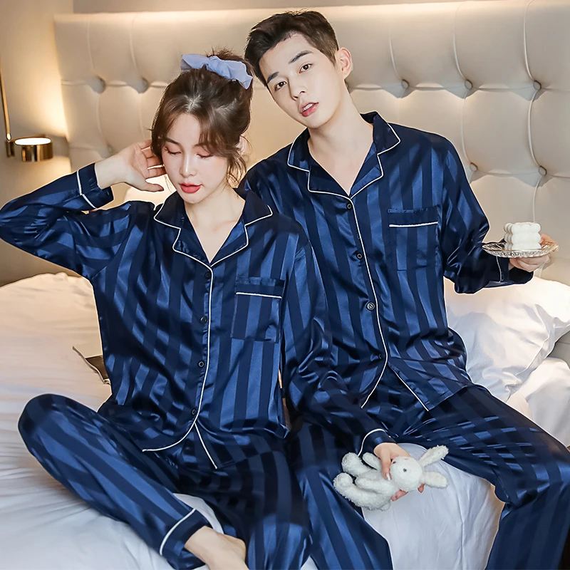 Pajama Suit Men Silk Pajamas Sets Couple Sleepwear Lover Night Men & Women Pajamas Autumn Pajamas for Men Lovers Satin Pajamas
Pajama Suit Men Silk Pajamas Sets Couple Sleepwear Lover Night Men & Women Pajamas Autumn Pajamas for Men Lovers Satin Pajamas