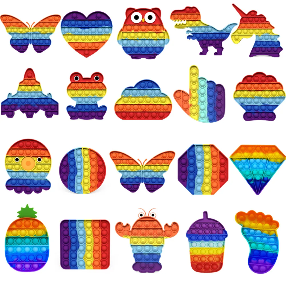 New Pop Fidget Reliver Stress Toys for Children Adults Rainbow Push Bubble Antistress Sensory to Relieve Autism Educational Toy
New Pop Fidget Reliver Stress Toys for Children Adults Rainbow Push Bubble Antistress Sensory to Relieve Autism Educational Toy