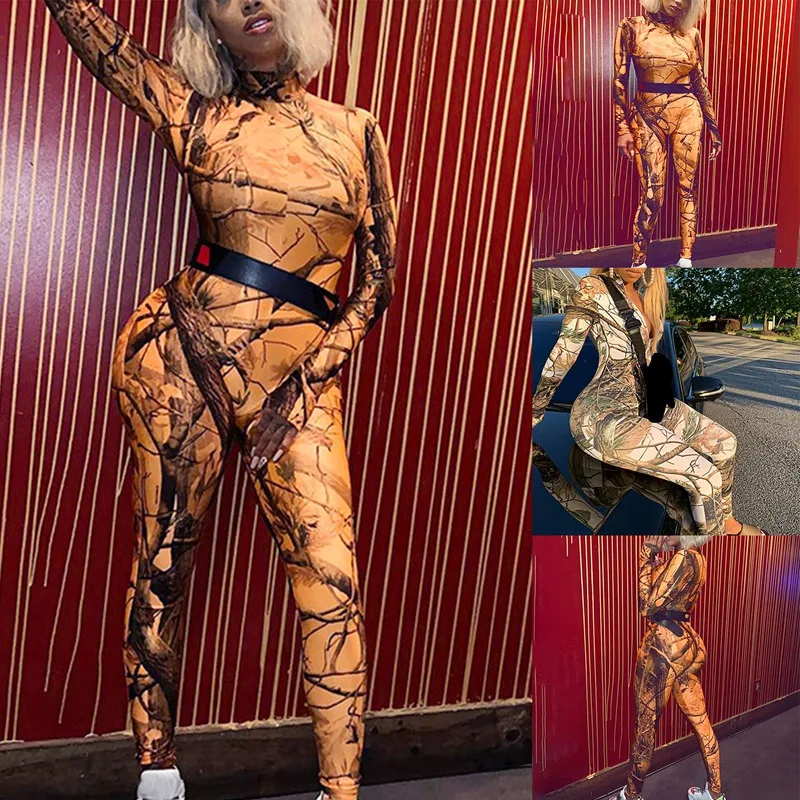 Print Sporty Long Sleeve Women Jumpsuits Casual Zipper Workout Wear Fashion Overalls One Piece Bodycon Romper
Print Sporty Long Sleeve Women Jumpsuits Casual Zipper Workout Wear Fashion Overalls One Piece Bodycon Romper