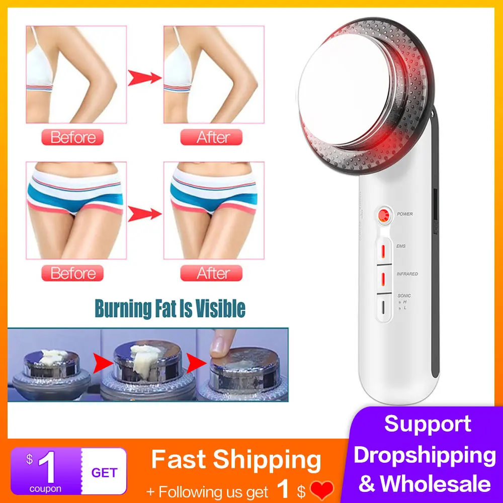 3 in 1 Ultrasound Cavitation Body Slimming Massager Weight Loss Anti-Cellulite Fat Burner Galvanic Infrared EMS Therapy Machine 
3 in 1 Ultrasound Cavitation Body Slimming Massager Weight Loss Anti-Cellulite Fat Burner Galvanic Infrared EMS Therapy Machine