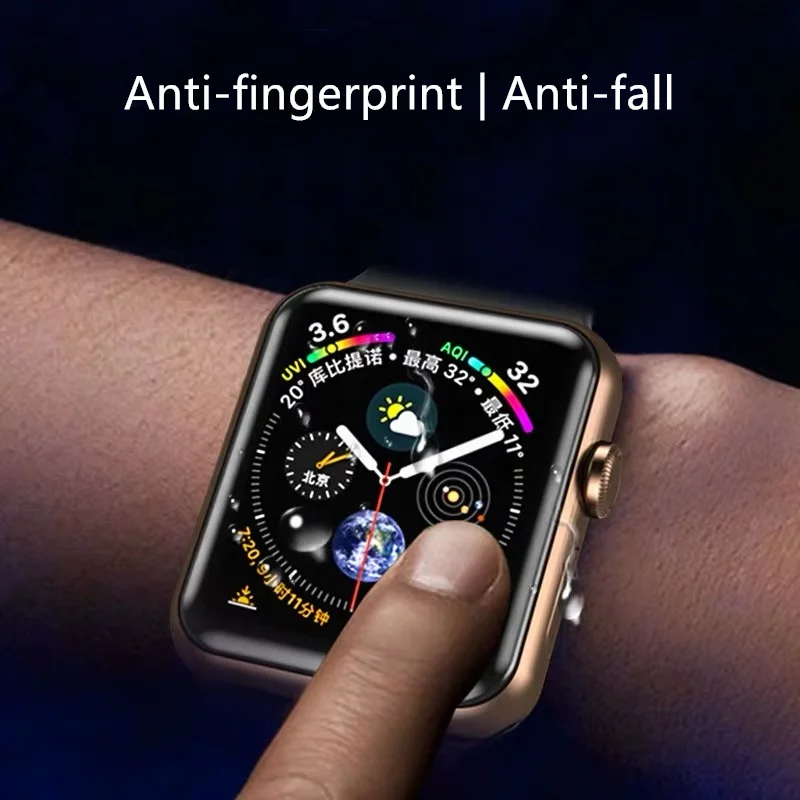 Защитная пленка для Apple Watch Series 5 4 44 мм 40 Гидрогелевая iWatch 1 2 3 полноразмерная 38 42 не