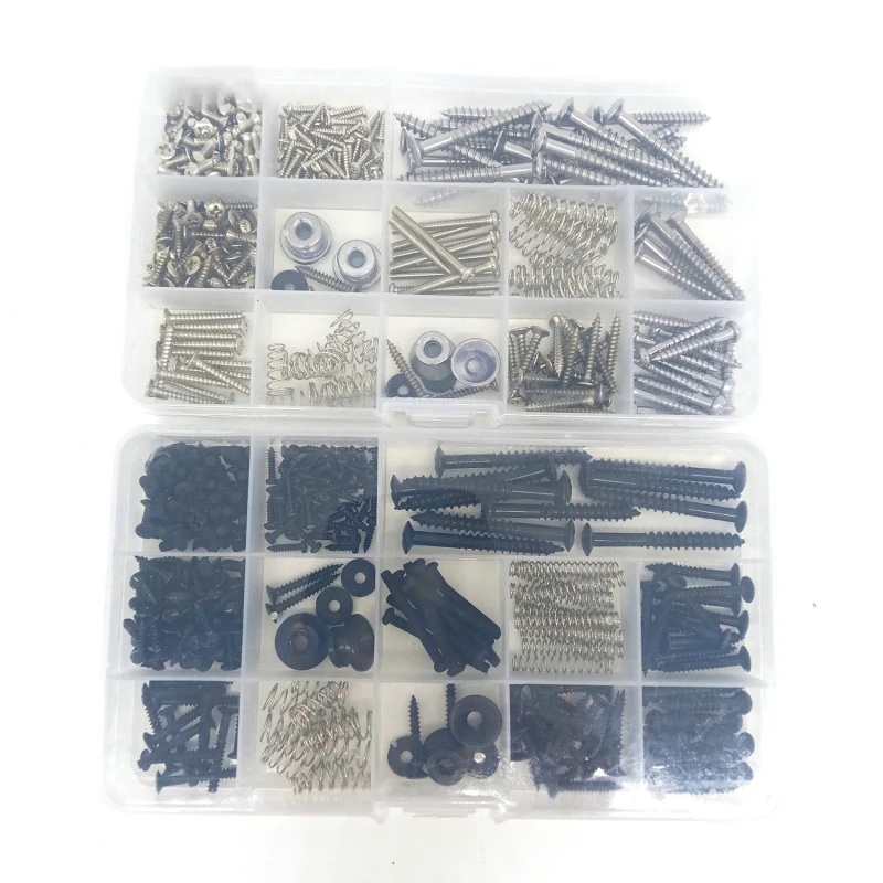 Electric Guitar Screw Kit (9 Types) With Springs For Electric Guitar Bridge Pickup Pickguard Tuner Switch Neck Plate Guitar Stra
Electric Guitar Screw Kit (9 Types) With Springs For Electric Guitar Bridge Pickup Pickguard Tuner Switch Neck Plate Guitar Stra