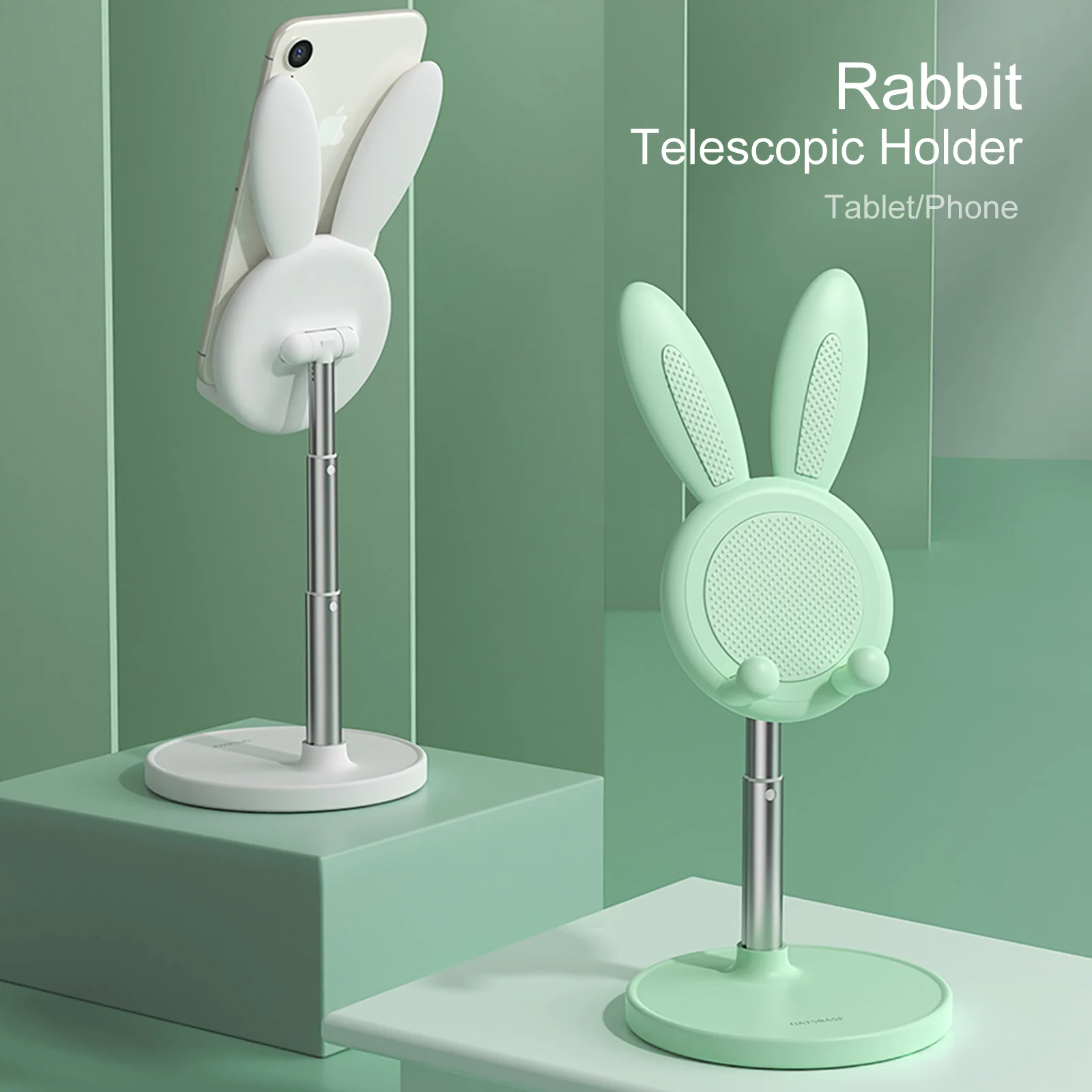 RYWER Cute Bunny Rabbit Desktop Phone Stand Portable Universal Adjustable Desk Tablet Holder For IPhone Huaiwei Ipad
RYWER Cute Bunny Rabbit Desktop Phone Stand Portable Universal Adjustable Desk Tablet Holder For IPhone Huaiwei Ipad