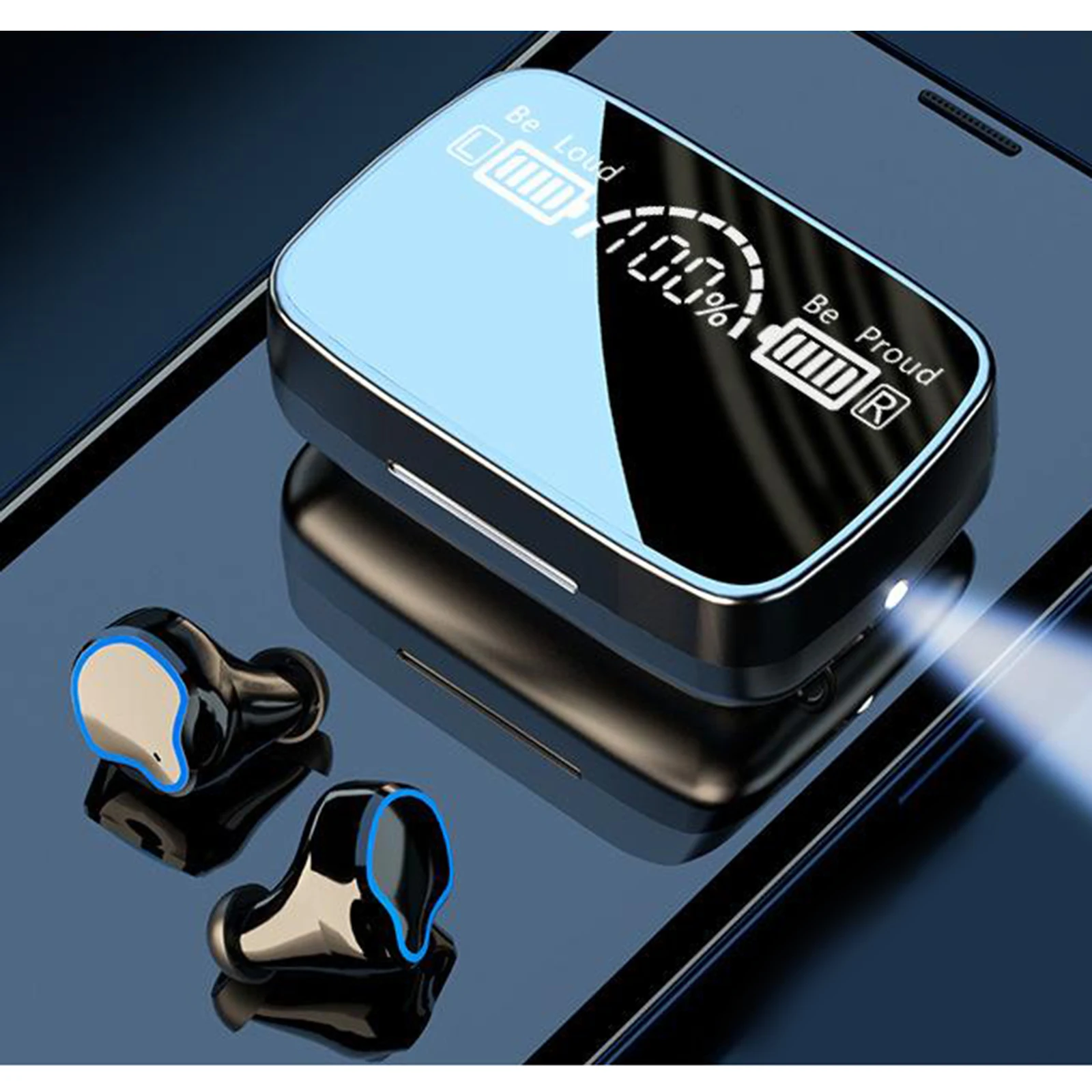 M9 Wireless Earbuds Earphones Touch Function Headphones Lightweight Headset Automatically Pair & Charging Box, Mirror Design
M9 Wireless Earbuds Earphones Touch Function Headphones Lightweight Headset Automatically Pair & Charging Box, Mirror Design
