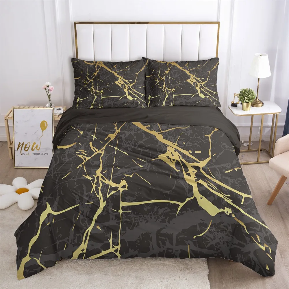 3D Duvet Cover Sets King Bedding Set Queen Quilt Covers Comforter Bed Linens Full Twin Double Single Size Marbling Design Black
3D Duvet Cover Sets King Bedding Set Queen Quilt Covers Comforter Bed Linens Full Twin Double Single Size Marbling Design Black