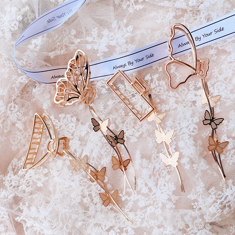 Alloy Geometric Hair Claws Elegant Butterfly Tassel Hair Curling Hair Clip Hair Tie For Girl Women Hair Accessories
Alloy Geometric Hair Claws Elegant Butterfly Tassel Hair Curling Hair Clip Hair Tie For Girl Women Hair Accessories