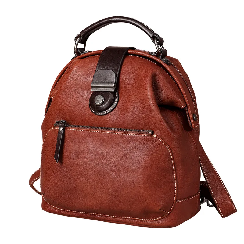 Retro Genuine Leather Women's Backpack Handmade Full Grain Leather Backpack Large Capacity Laptop Bags Leather Travel Backpacks
Retro Genuine Leather Women's Backpack Handmade Full Grain Leather Backpack Large Capacity Laptop Bags Leather Travel Backpacks