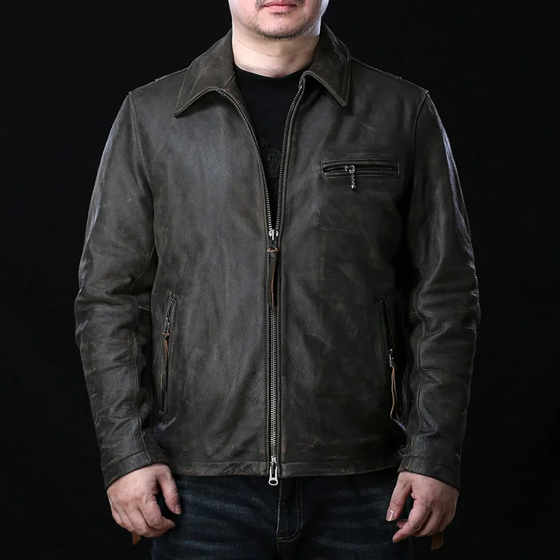 2021 Rock Can Roll Super Offer ! Read Description! Asian Size Genuine Cow Skin Leather Coat Mens Cowhide Casual Jacket
2021 Rock Can Roll Super Offer ! Read Description! Asian Size Genuine Cow Skin Leather Coat Mens Cowhide Casual Jacket