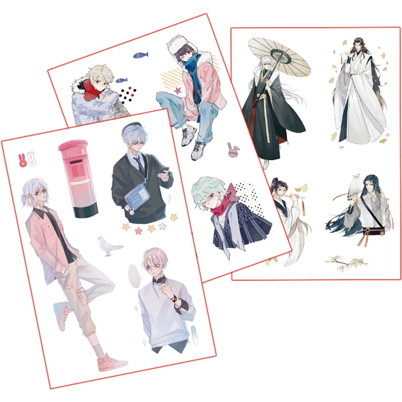 Набор из 6 предметов, декоративные наклейки в древнем стиле 
Набор из 6 предметов, декоративные наклейки в древнем стиле