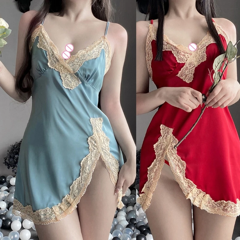 X3UE Women's Temptation Pajamas Sexy Erotic Sweet Cute Suspender Nightdress Summer Deep V Lingerie Comfortable to Wear
X3UE Women's Temptation Pajamas Sexy Erotic Sweet Cute Suspender Nightdress Summer Deep V Lingerie Comfortable to Wear