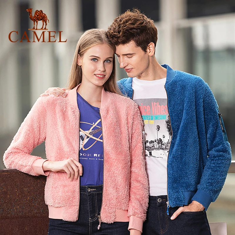 

CAMEL Women Men Fleece Jacket Winter Autumn Trekking Hiking Clothing Outdoor Softshell Sports Warm Windproof Snowwolf Shirts