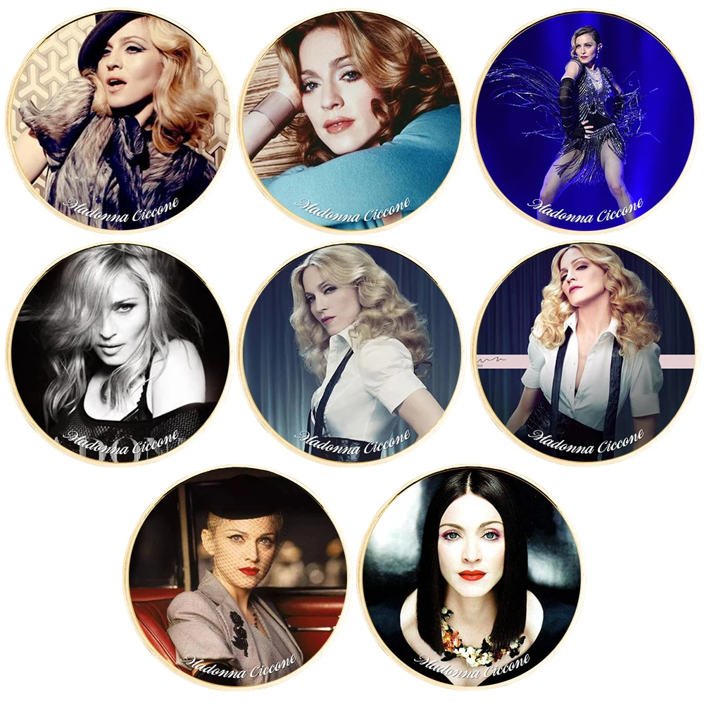 Art Ornaments 8 Pcs Madonna Gold Plated Metal Coin Home Decor Collection Business Game Coin Challenge Coin
Art Ornaments 8 Pcs Madonna Gold Plated Metal Coin Home Decor Collection Business Game Coin Challenge Coin