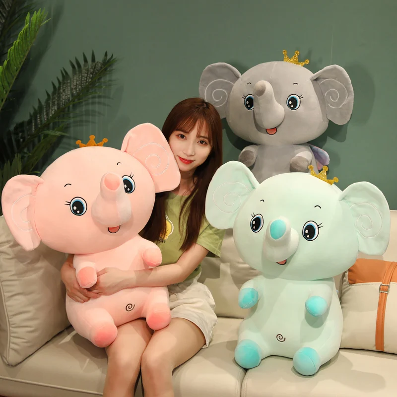 New Arrive 23/45/60cm Pink Green Gray Cute Soft Kawaii Crown Elephant Plush Toys Stuffed Doll Animals For Kids Girlfriend Gift
New Arrive 23/45/60cm Pink Green Gray Cute Soft Kawaii Crown Elephant Plush Toys Stuffed Doll Animals For Kids Girlfriend Gift