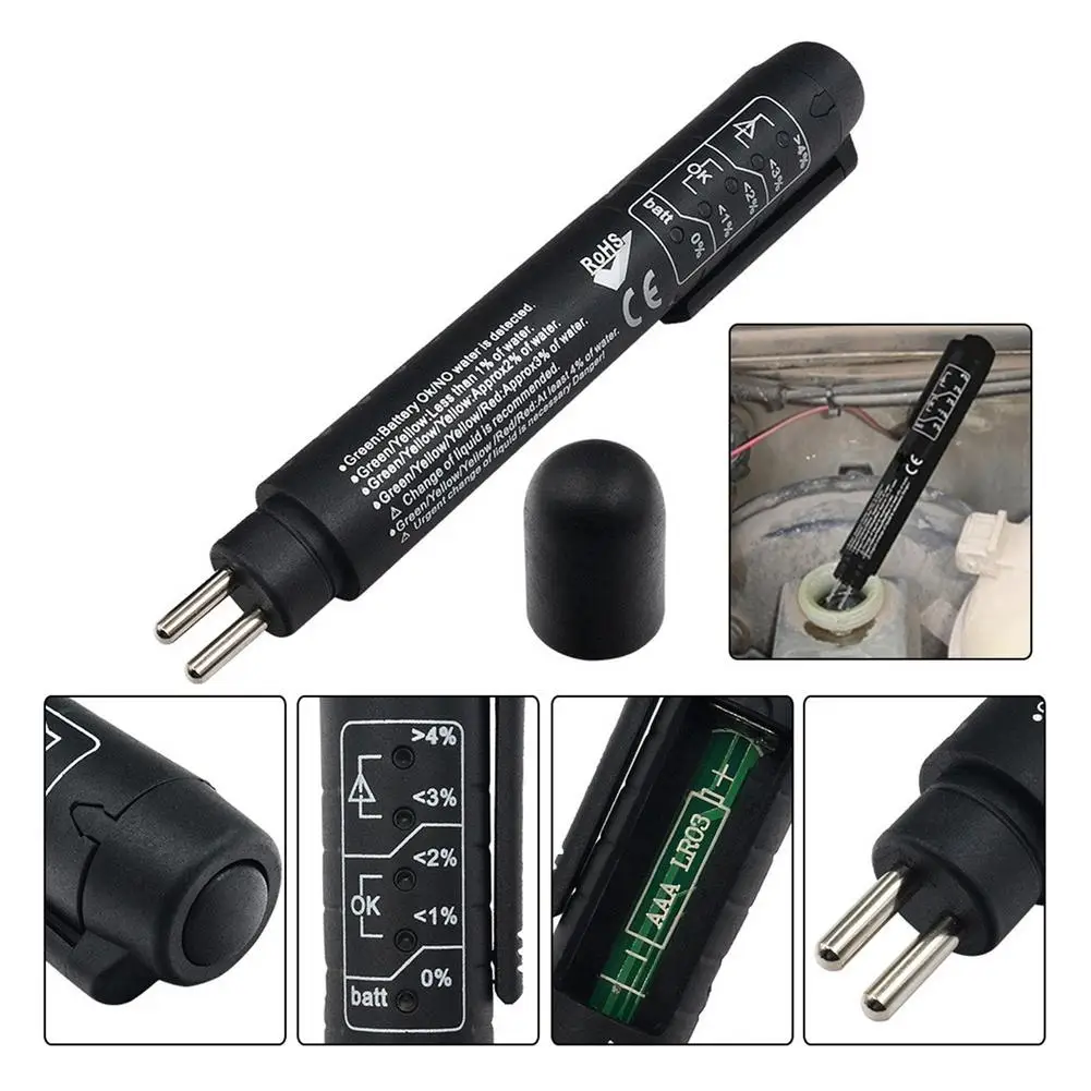 Ручка для обнаружения тормозного масла OBD2, ручка для проверки тормозной жидкости, масла, светодиодный дисплей, автомобильные аксессуары 
Ручка для обнаружения тормозного масла OBD2, ручка для проверки тормозной жидкости, масла, светодиодный дисплей, автомобильные аксессуары