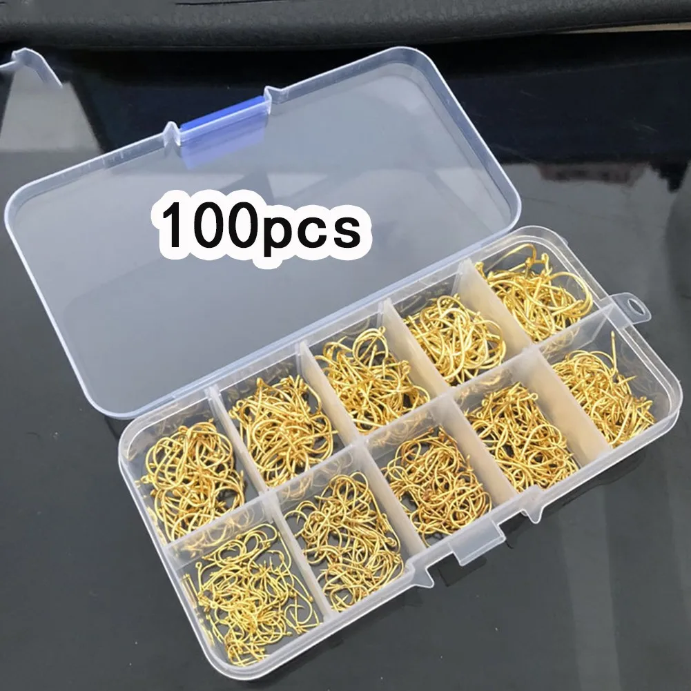 100 Pcs 3-12# Carbon Steel Fly Barb Fishing Hooks With Storage Box Fly Hooks Kit Outdoor Ice Fishing Fish Hook Accessory Tacke
100 Pcs 3-12# Carbon Steel Fly Barb Fishing Hooks With Storage Box Fly Hooks Kit Outdoor Ice Fishing Fish Hook Accessory Tacke