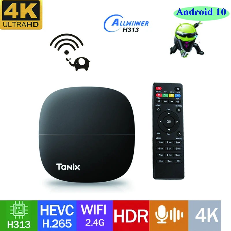 4K Android TV Box Tanix A3 Allwinner H313 Set-top Box H.265 Quad Wifi Smart TV Box Suitable For Youtube Network Media Player
4K Android TV Box Tanix A3 Allwinner H313 Set-top Box H.265 Quad Wifi Smart TV Box Suitable For Youtube Network Media Player