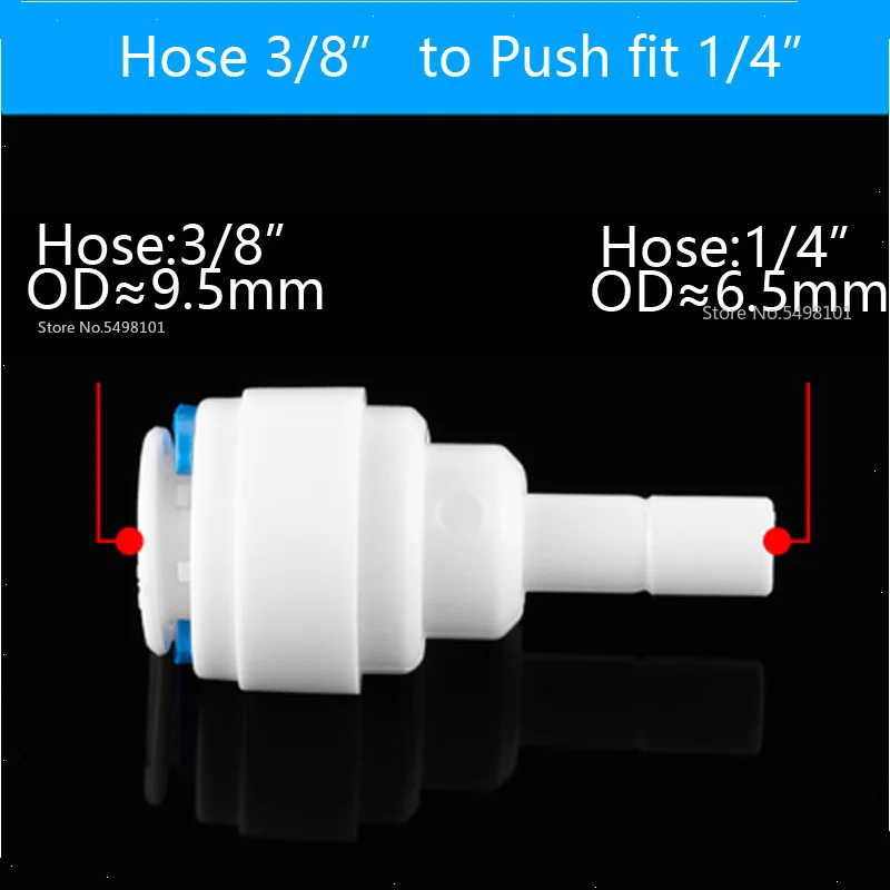 Reverse Osmosis 1/4 3/8 Hose Connection Quick Coupling 1/4 3/8 Stem L Straight Tee RO Water Aquarium Plastic Joint Pipe Fitting
Reverse Osmosis 1/4 3/8 Hose Connection Quick Coupling 1/4 3/8 Stem L Straight Tee RO Water Aquarium Plastic Joint Pipe Fitting
