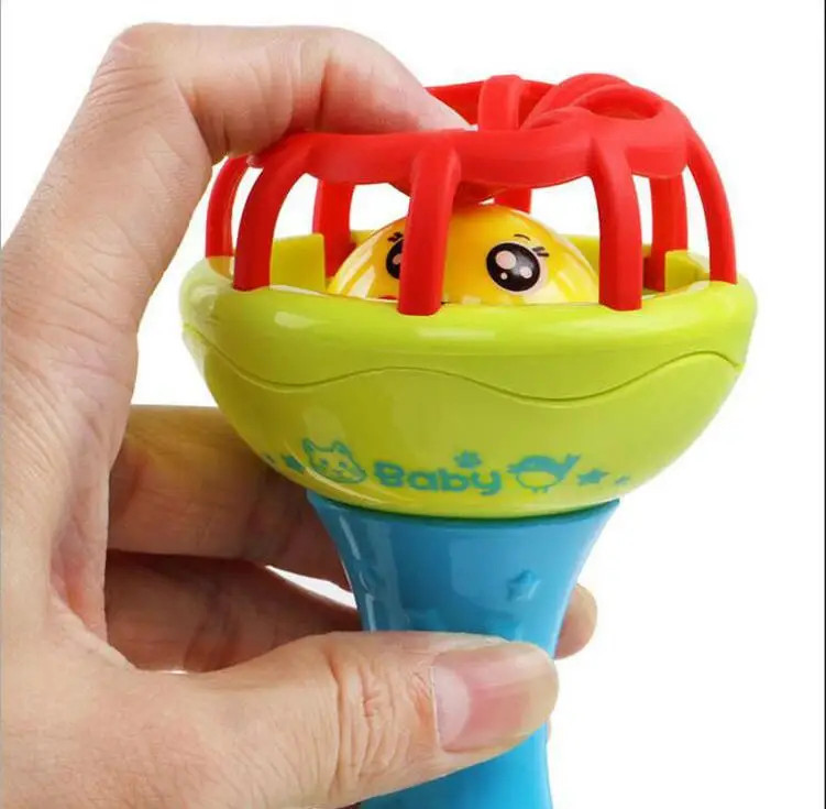 Baby Rattles Toy Food Grade Teething Rattle Plastic Hand Bell Intelligence Grasping Gums Baby Teether Toy for 0-3years
Baby Rattles Toy Food Grade Teething Rattle Plastic Hand Bell Intelligence Grasping Gums Baby Teether Toy for 0-3years