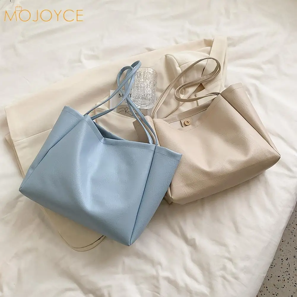 Модная женская однотонная сумка для покупок из искусственной кожи на плечо, повседневная женская вместительная сумка-тоут
Модная женская однотонная сумка для покупок из искусственной кожи на плечо, повседневная женская вместительная сумка-тоут
