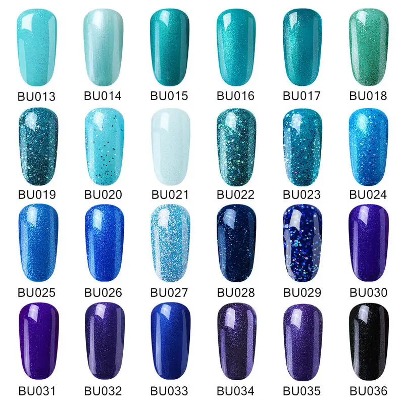 

Elite99 10ml Blue Color Series Nail Gel Polish Soak Off UV Gel Polish Hybrid Varnish Semi Permanent Nail Art Lacquer Matt Top